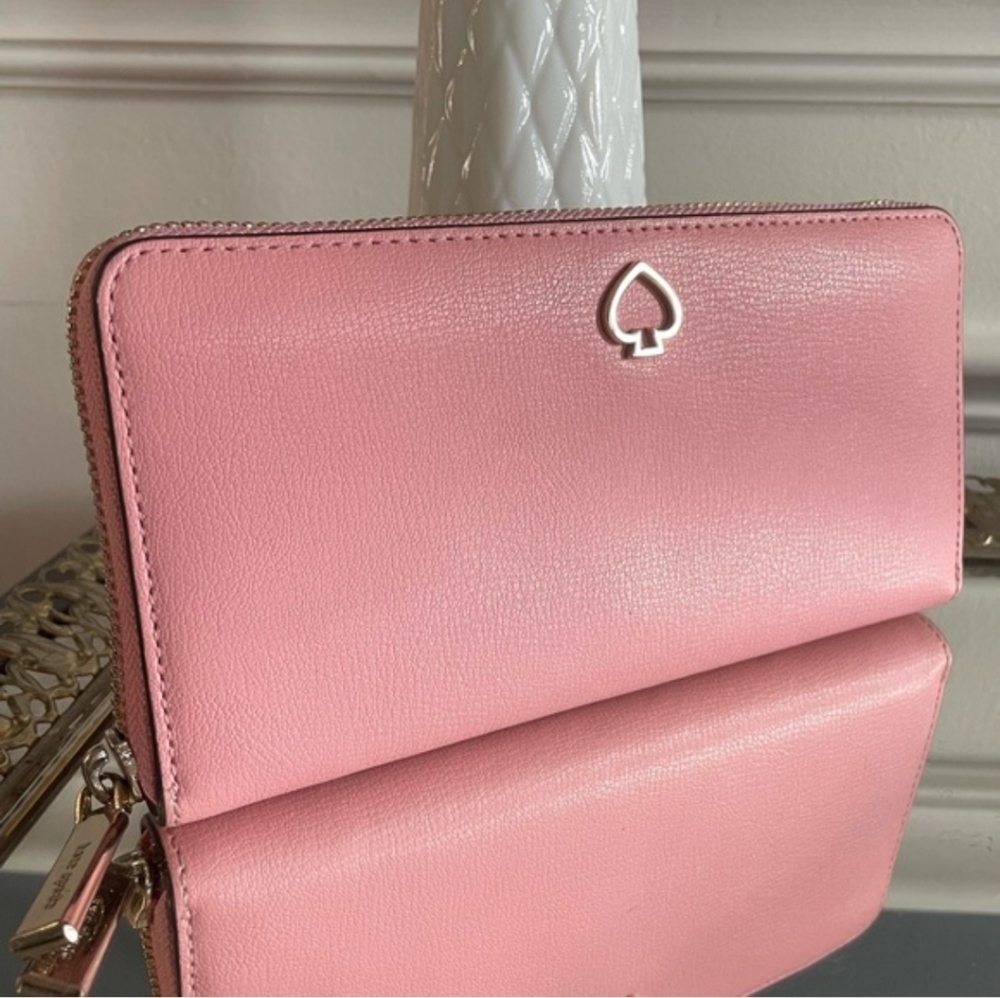 Pink Kate Spade Adel Large Continental Wallet